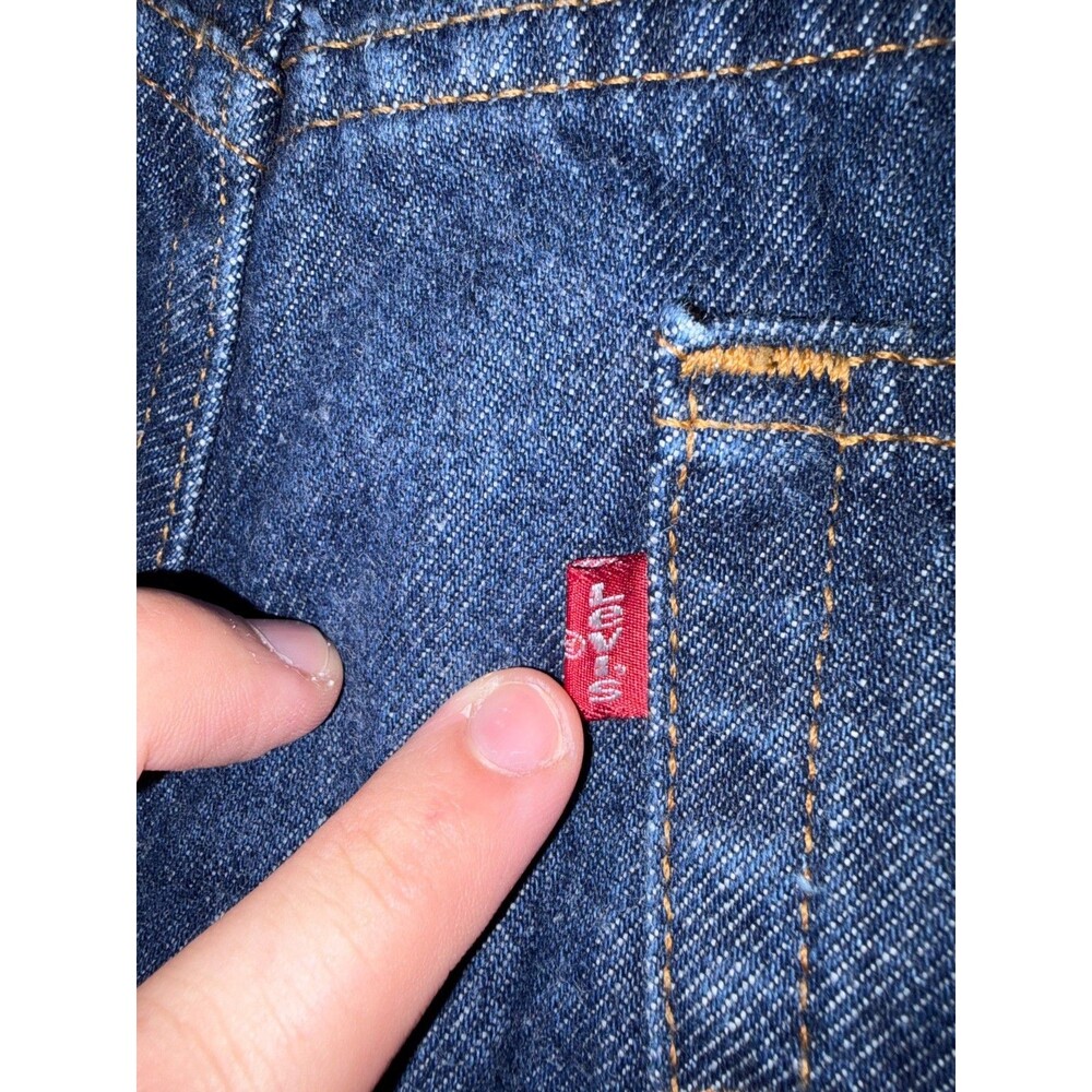 Levi's 550 Men's Jeans 40x30 Dark Wash Blue Relaxed Fit 100% Cotton Colombia - Picture 6 of 9